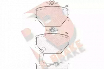 R BRAKE rb1274 -  Комплект тормозных колодок, дисковый тормоз